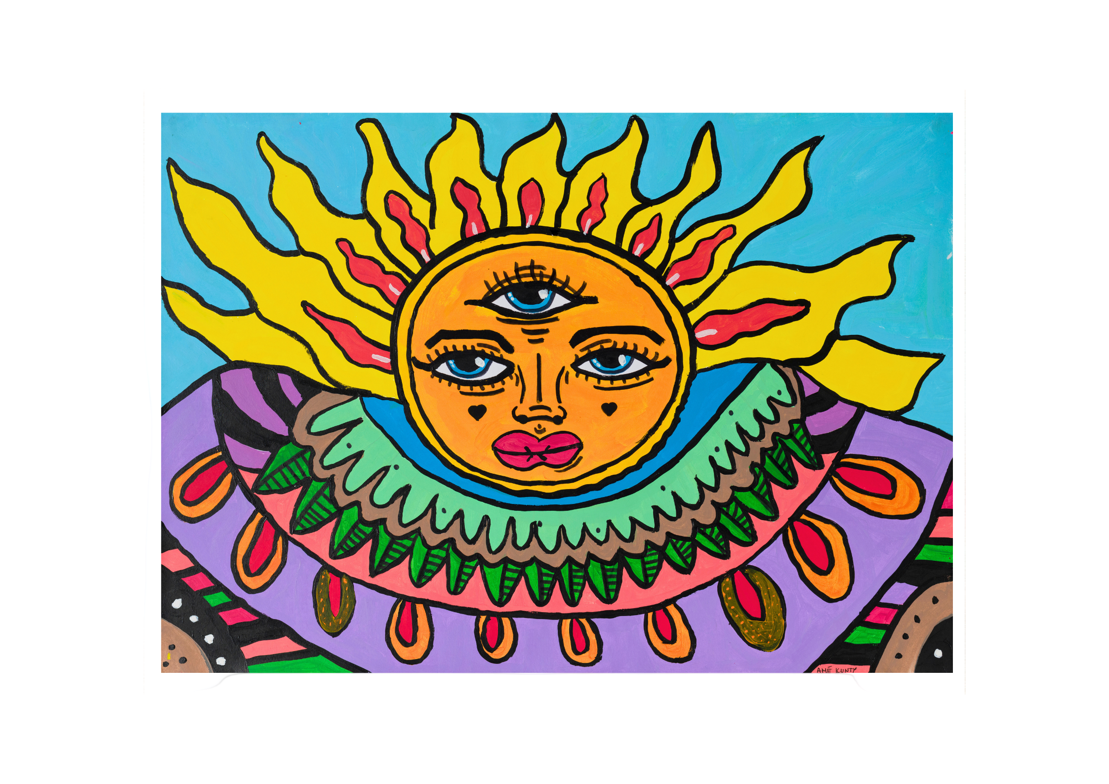 Poster Art Print "Goan Sun"