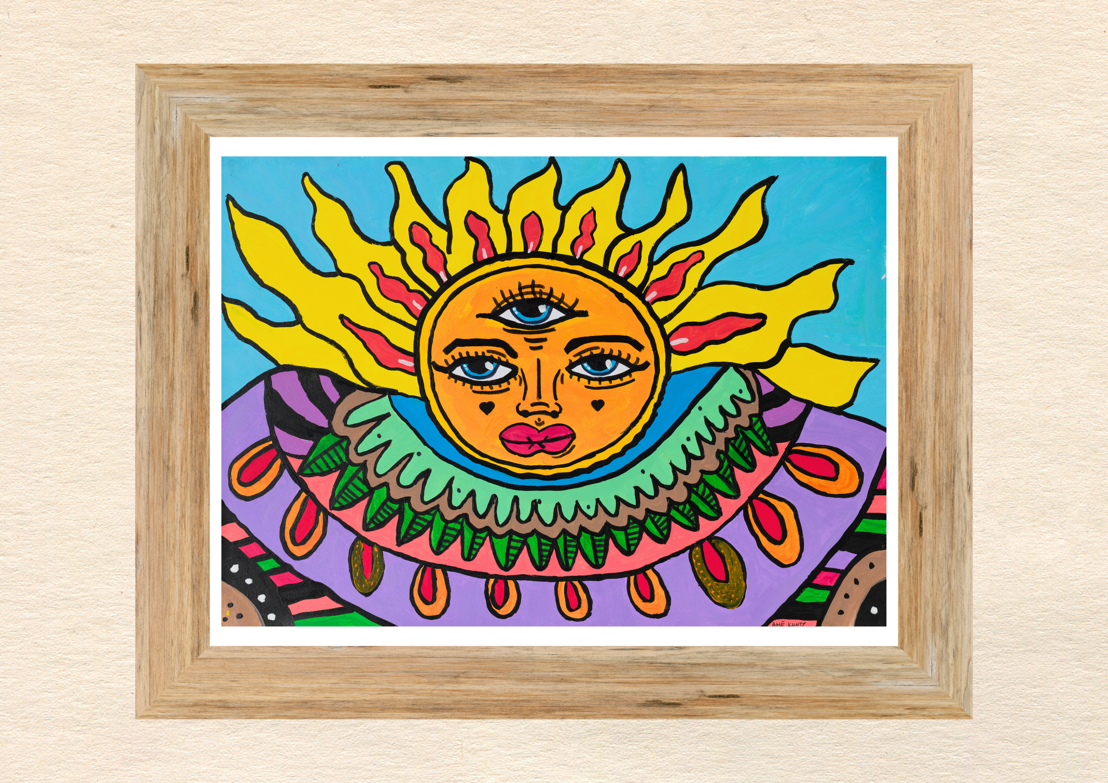 Poster Art Print "Goan Sun"