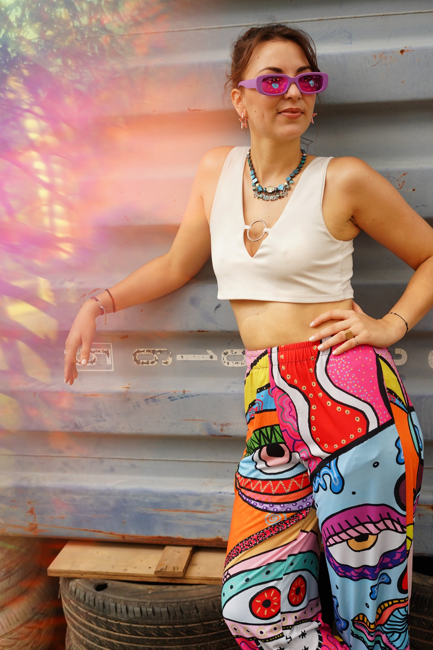 Pantalon Large 'Mooning'