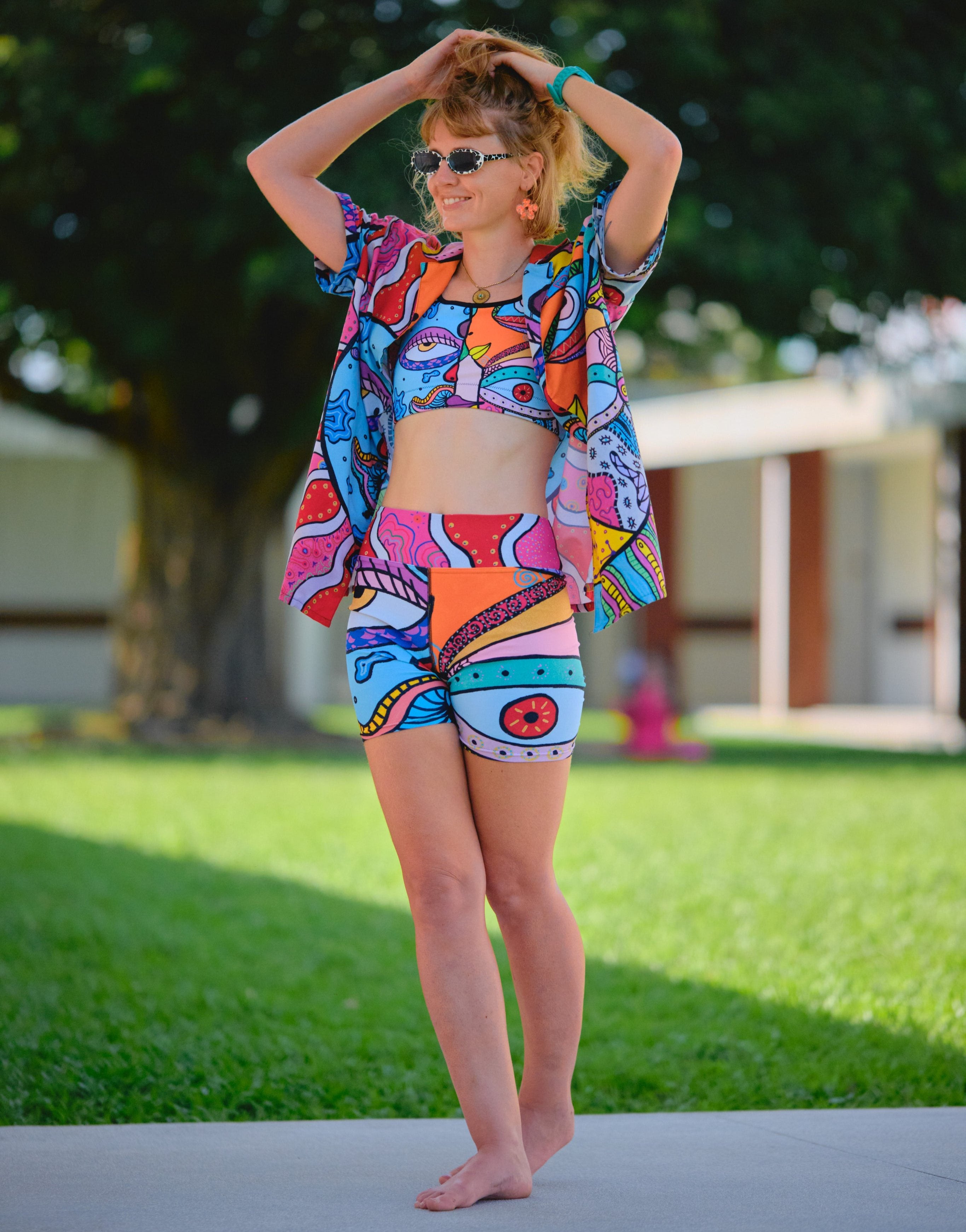 Biker Shorts 'Mooning'