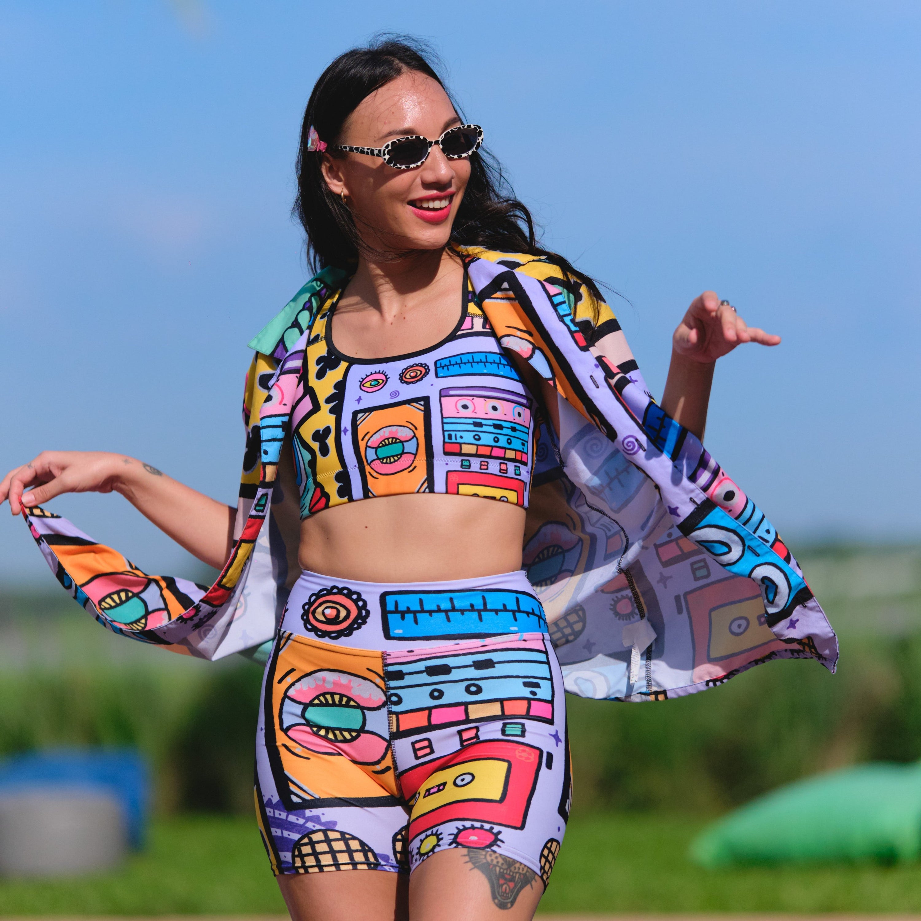 Biker Shorts 'Alien'