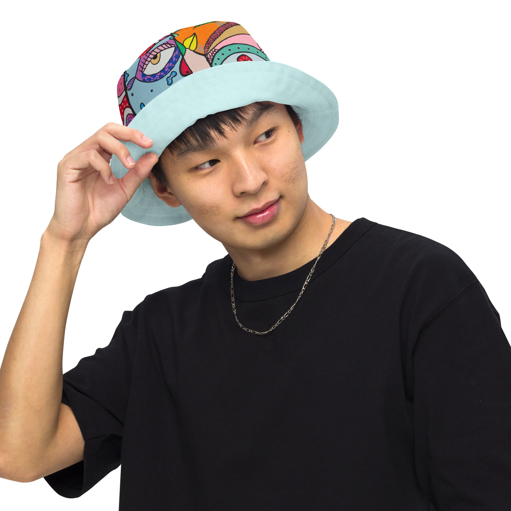 Reversible Bucket Hat 'Mooning'