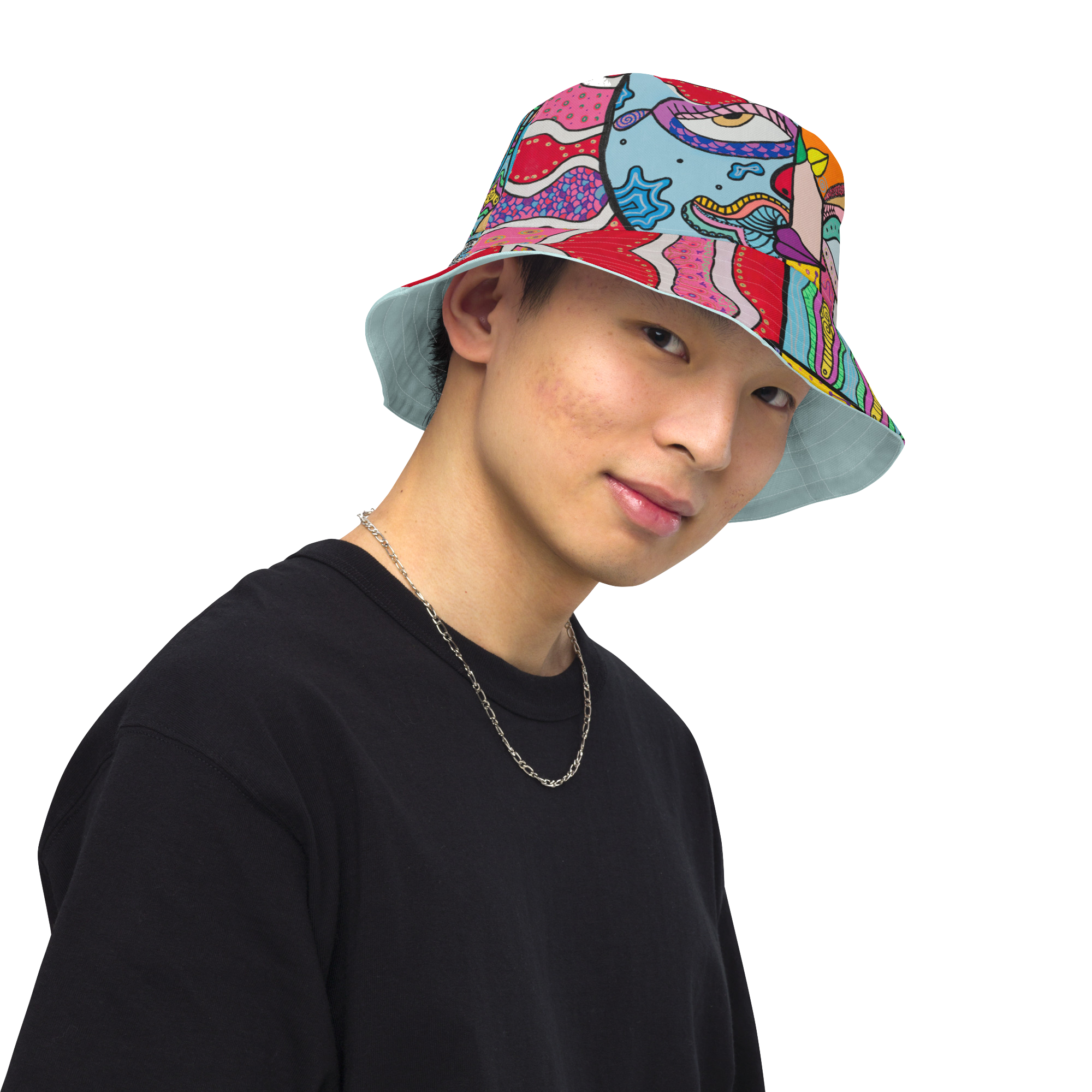 Reversible Bucket Hat 'Mooning'