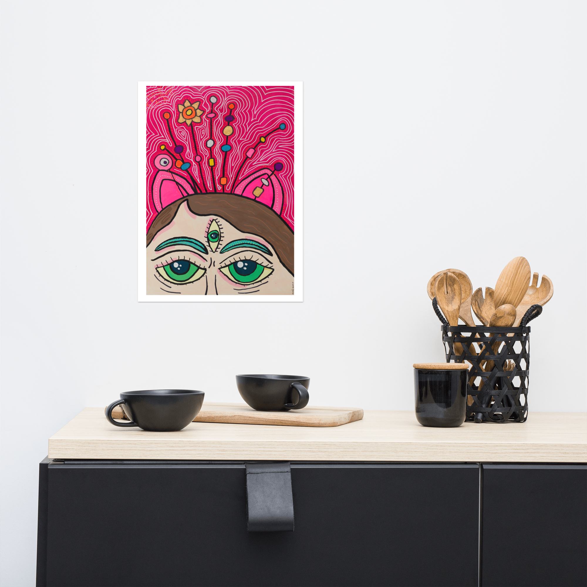 Poster Art Print "Caro At Greenhouse"