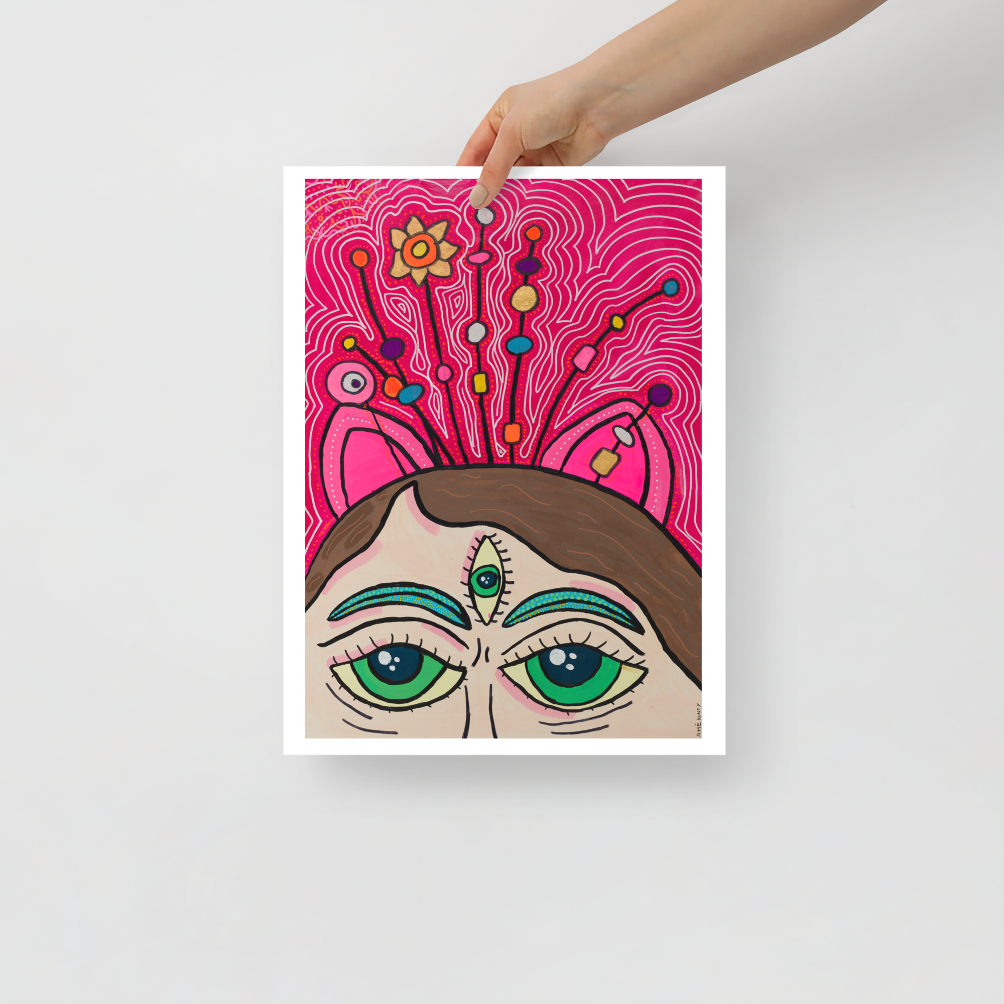 Poster Art Print "Caro At Greenhouse"