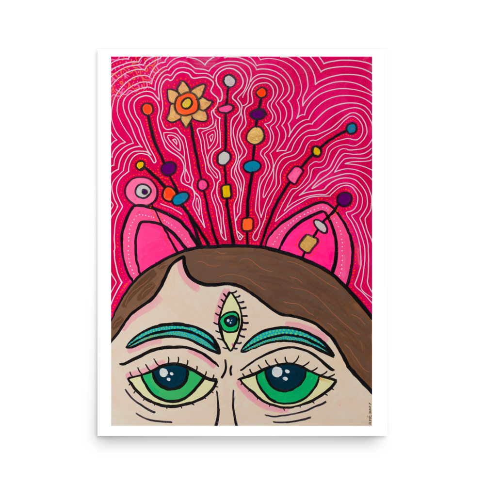 Poster Art Print "Caro At Greenhouse"