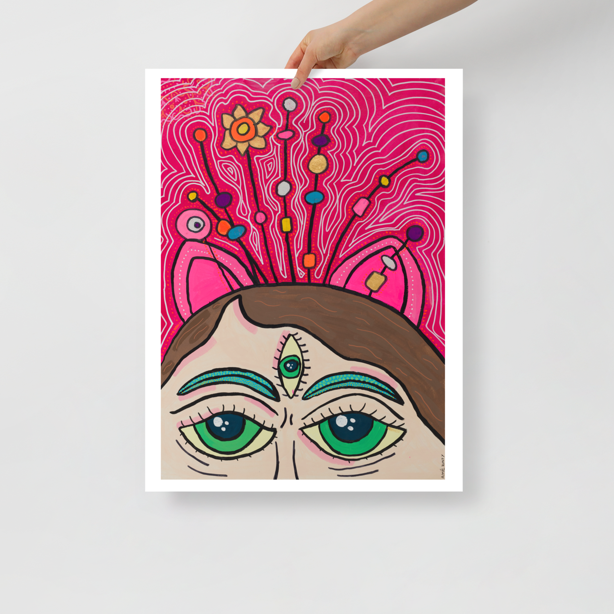 Poster Art Print "Caro At Greenhouse"