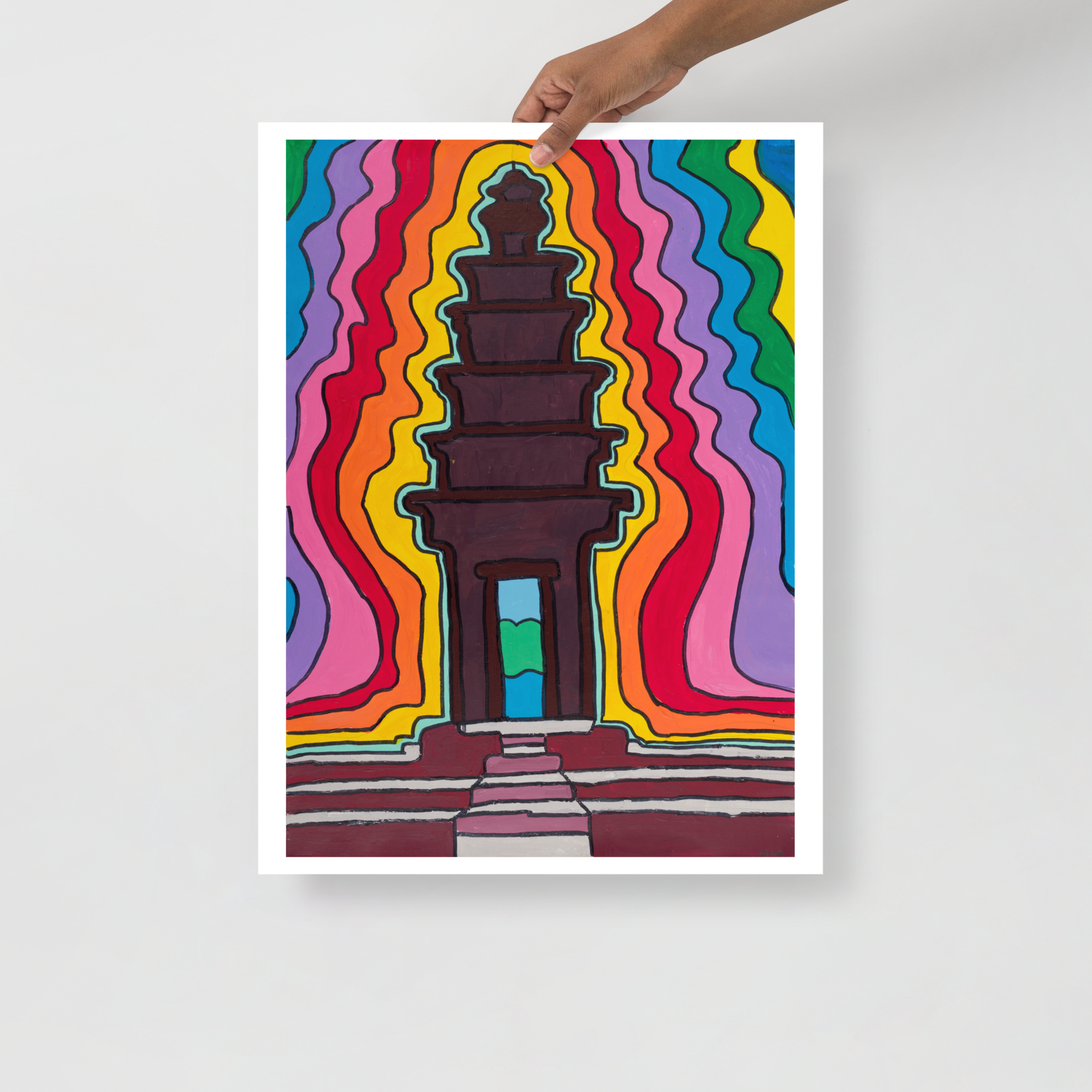 Poster Art Print "Monument Phnom Penh"