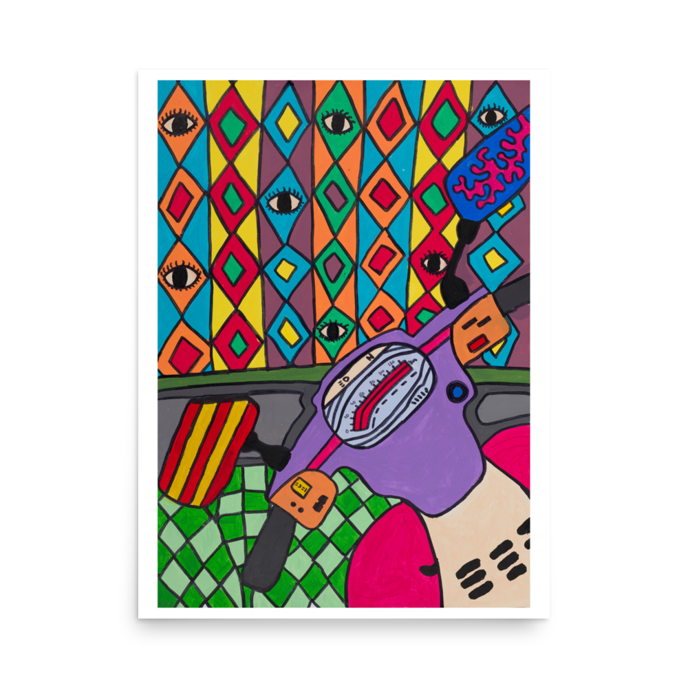 Poster Art Print "Elly Travels to Saigon"