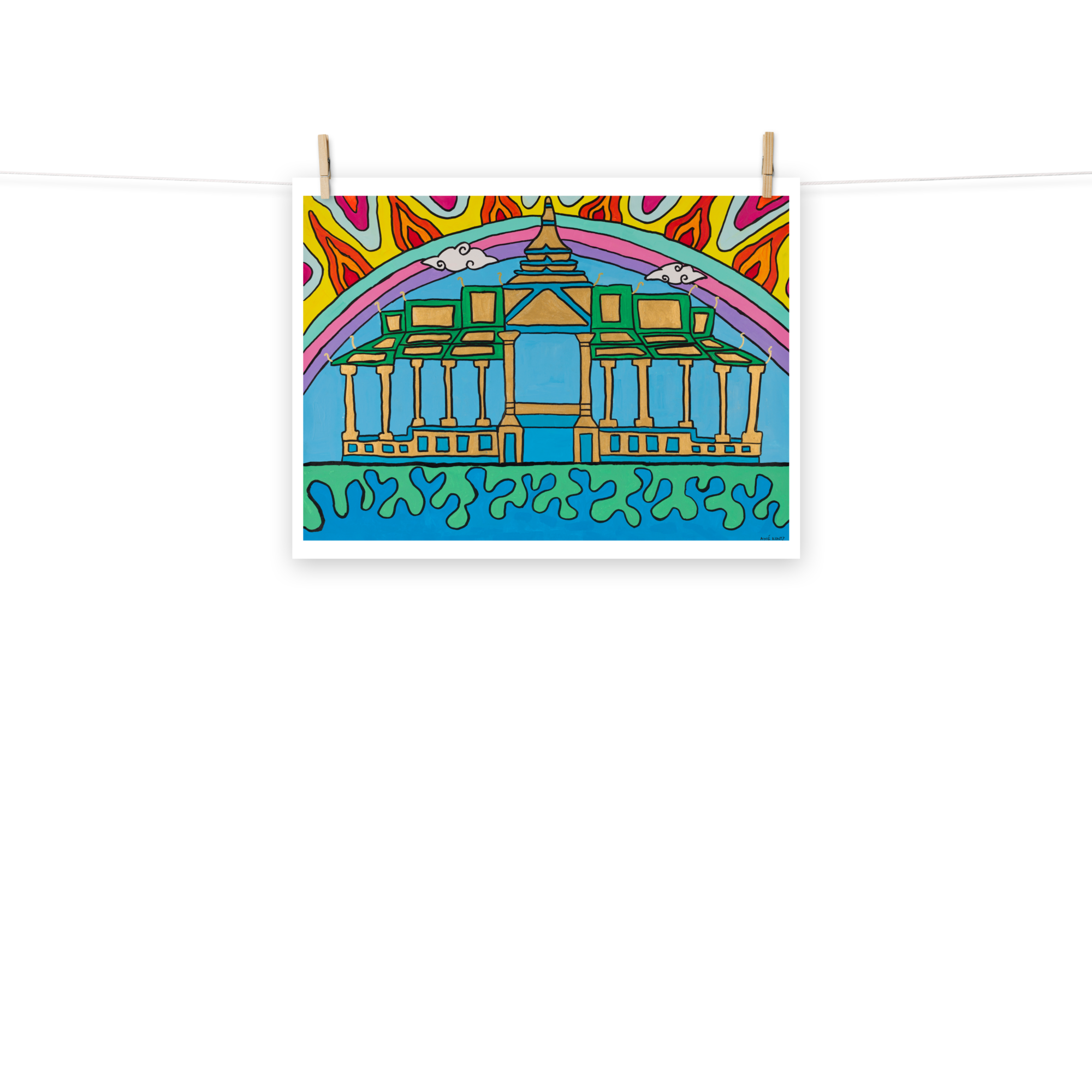 Poster Art Print "Mekong Palace"