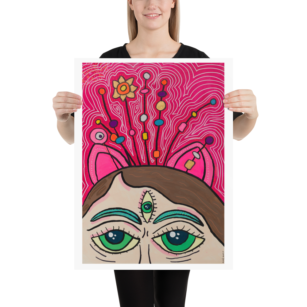 Poster Art Print "Caro At Greenhouse"