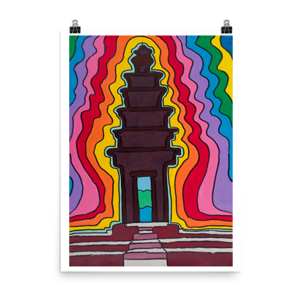 Poster Art Print "Monument Phnom Penh"