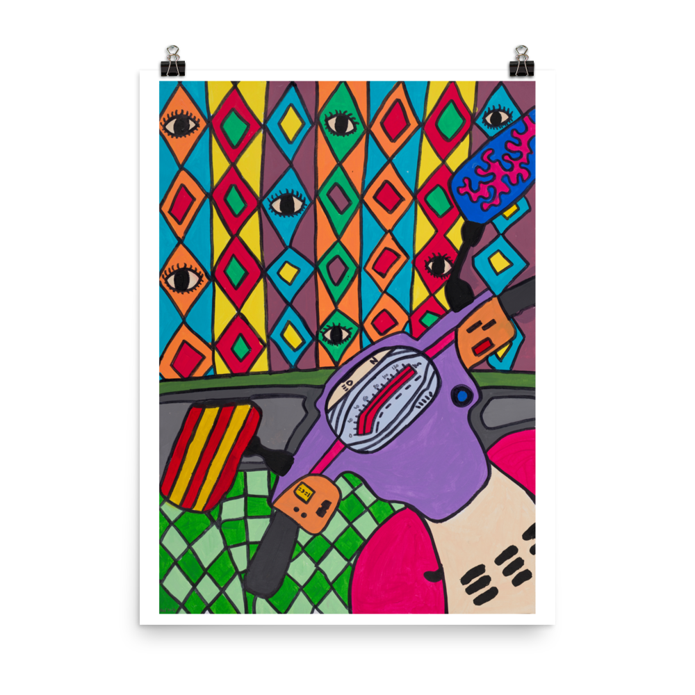 Poster Art Print "Elly Travels to Saigon"