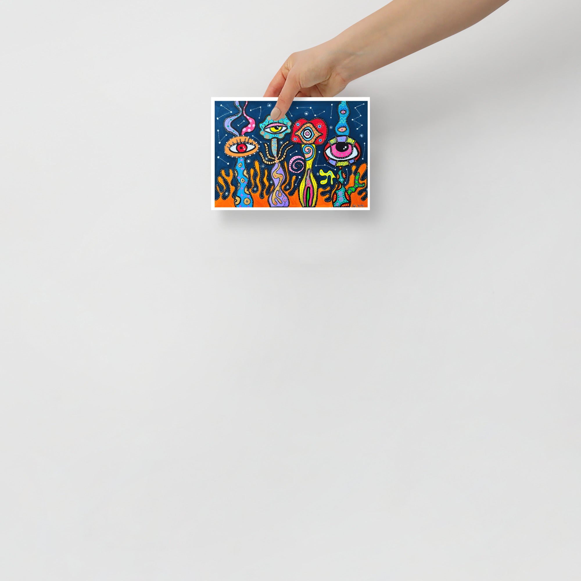 Poster Art Print "Galactic Flowers"