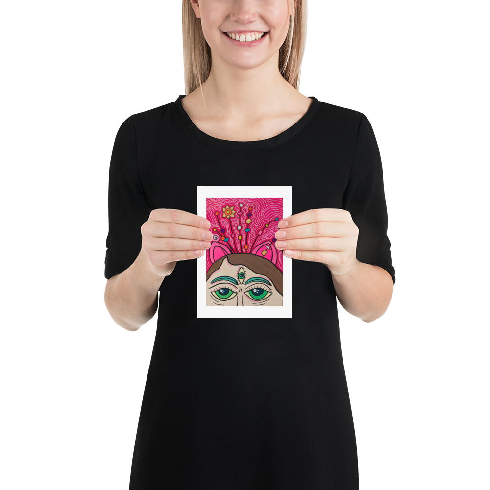 Poster Art Print "Caro At Greenhouse"