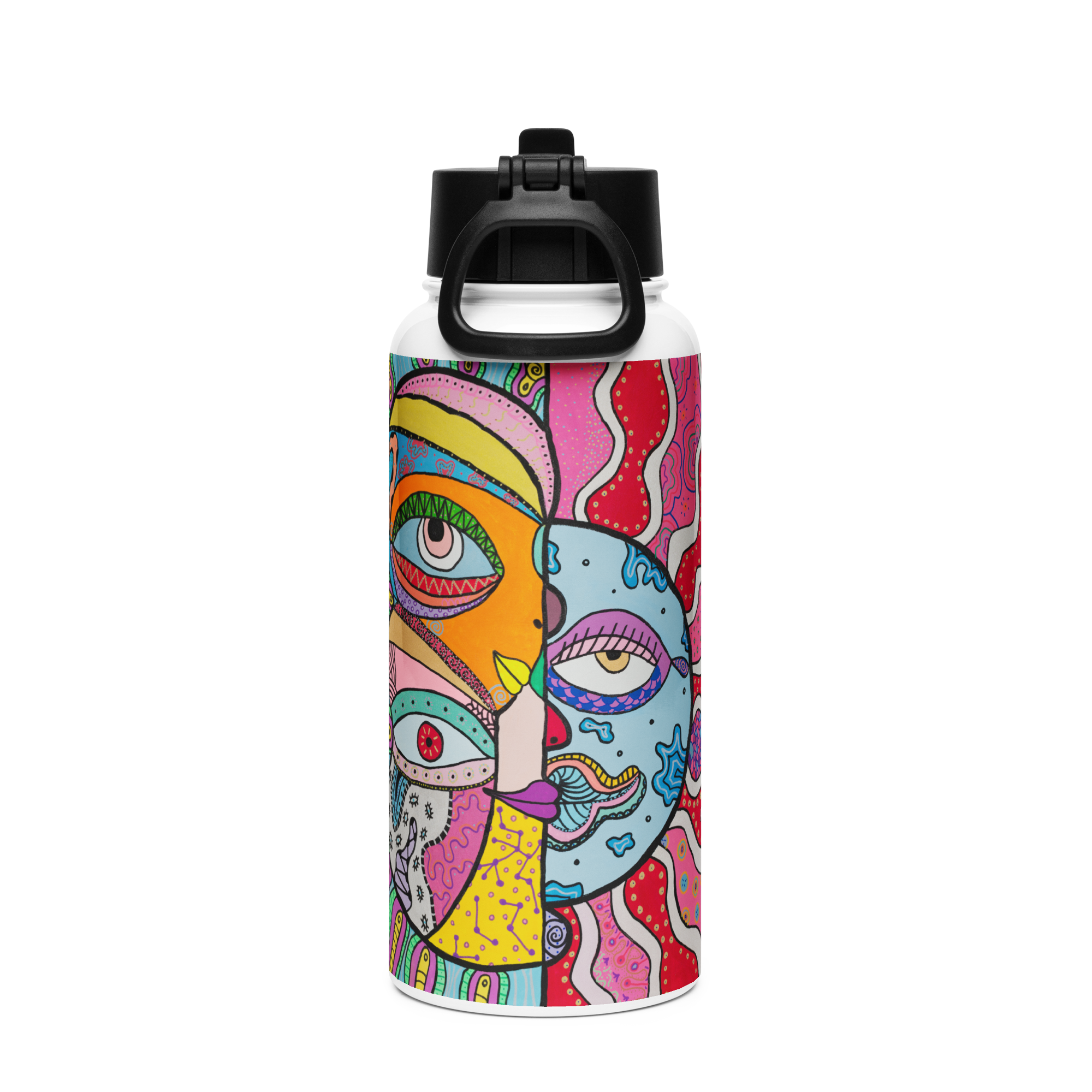 Stainless Steal Water Bottle 'Mooning' 1L