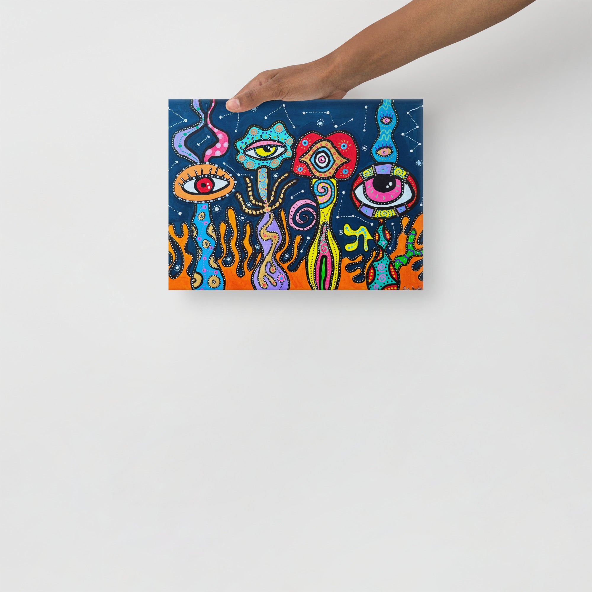 Canvas Print 'Galactic Flowers'
