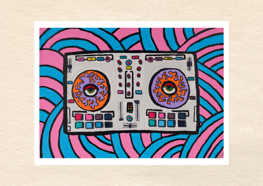 Poster Art Print "DJ Kunty"