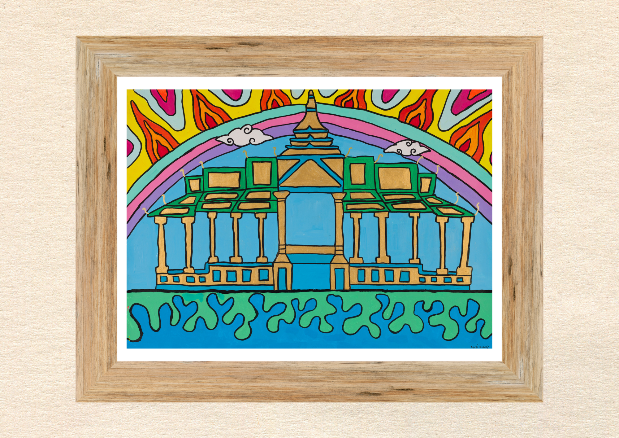 Affiche Poster "Temple du Mékong"