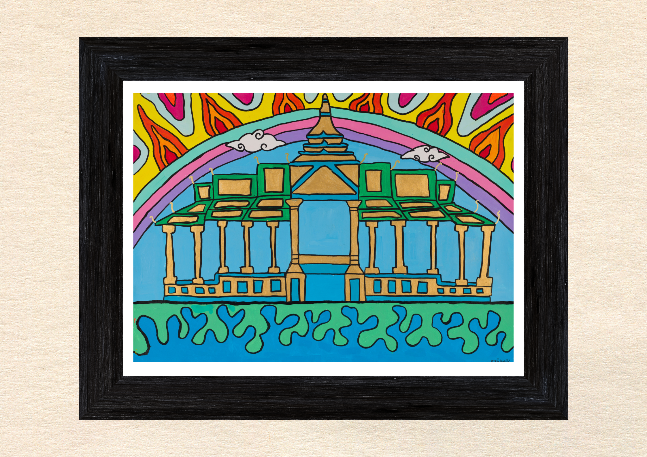 Affiche Poster "Temple du Mékong"