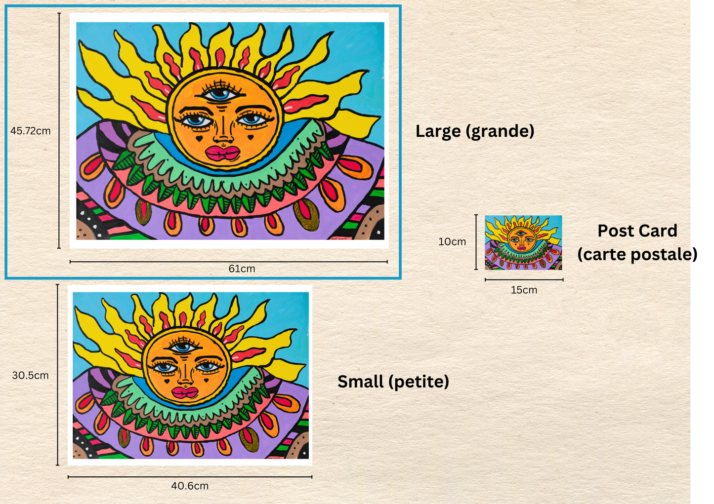 Poster Art Print "Goan Sun"