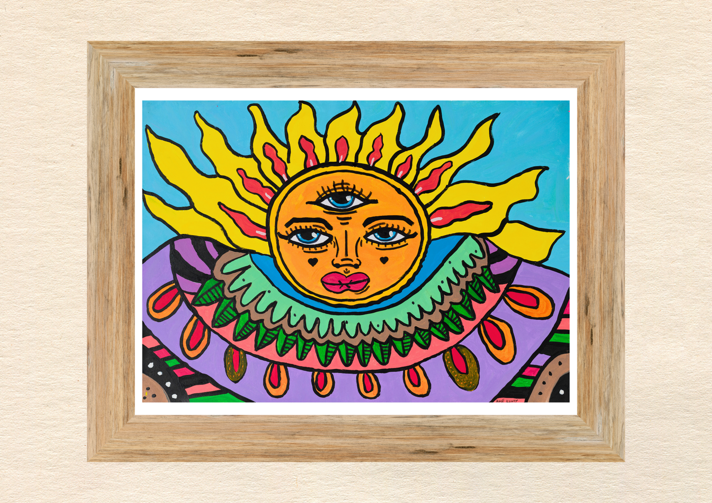 Poster Art Print "Goan Sun"