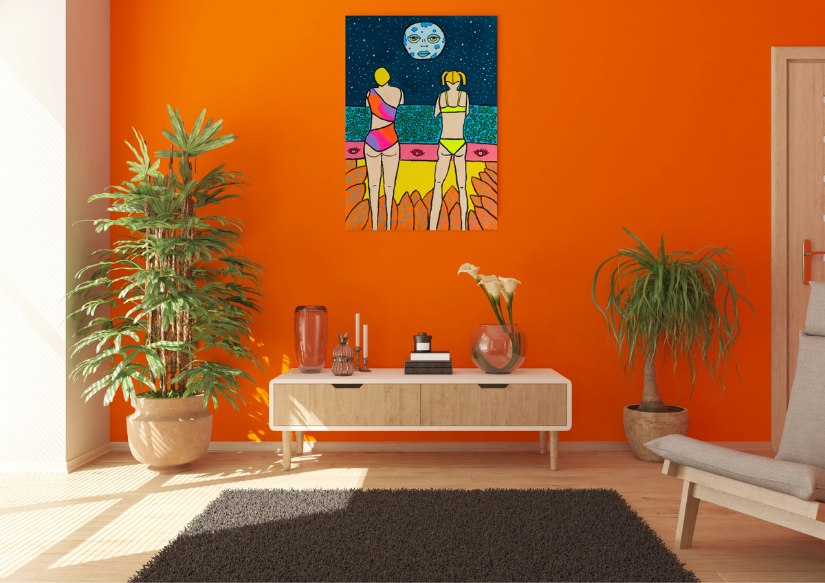 Poster Kunstdruck Weltraum-Blick