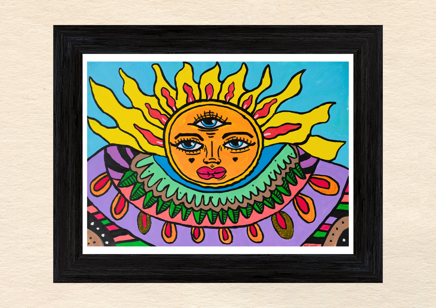 Poster Art Print "Goan Sun"