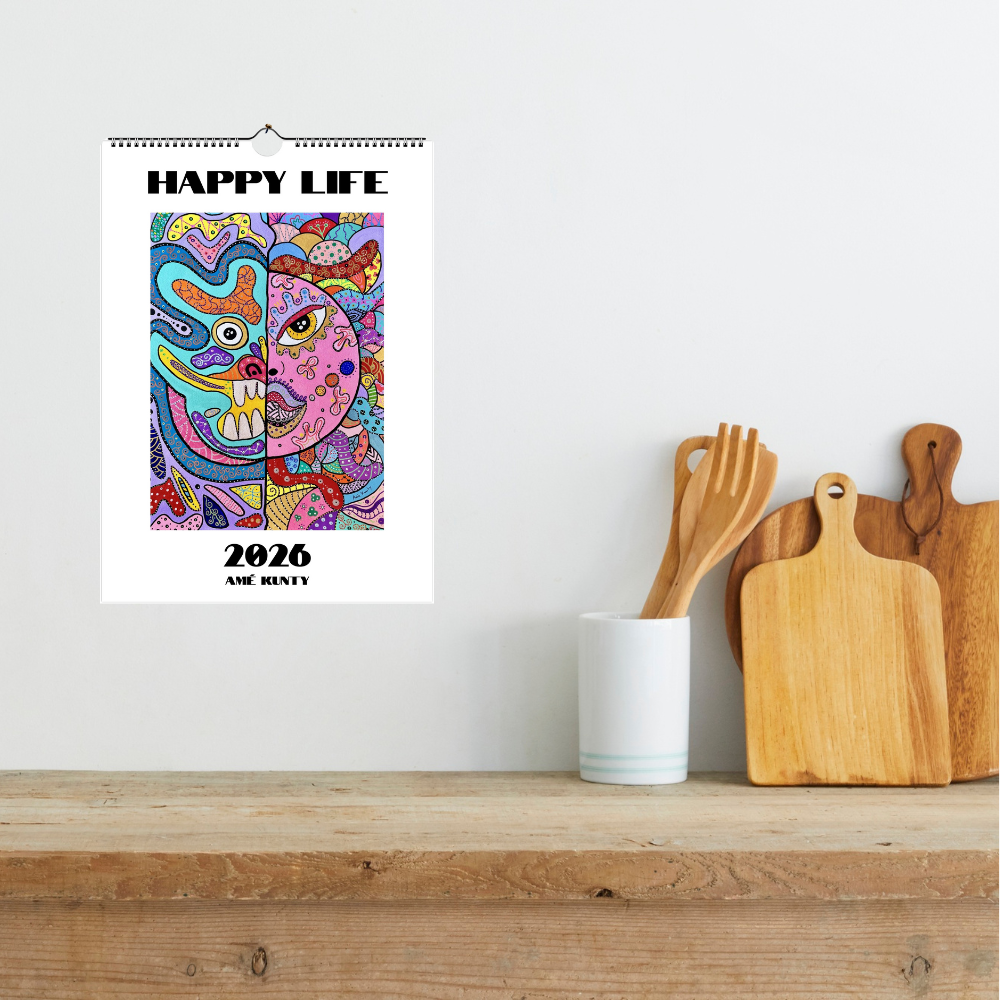 Wall Calendar Happy Life 2026