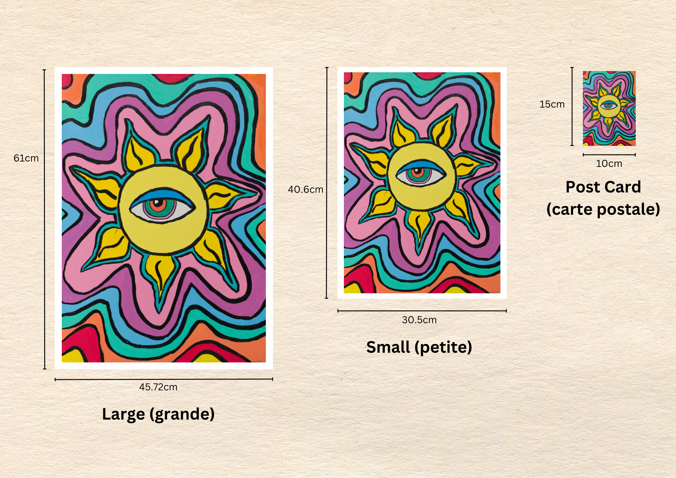 Affiche Poster "Trippy Sun"
