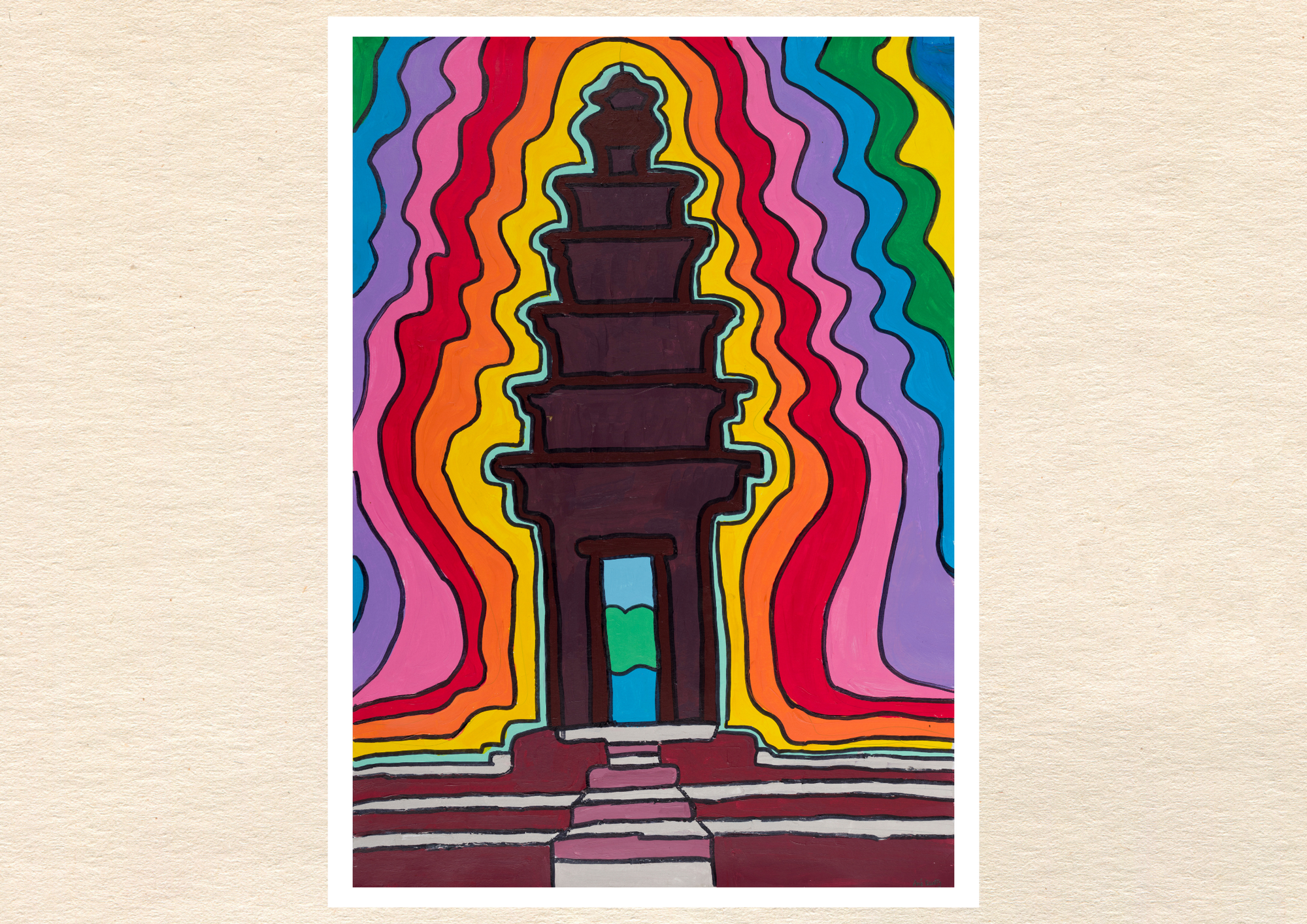Affiche Poster "Monument Phnom Penh"