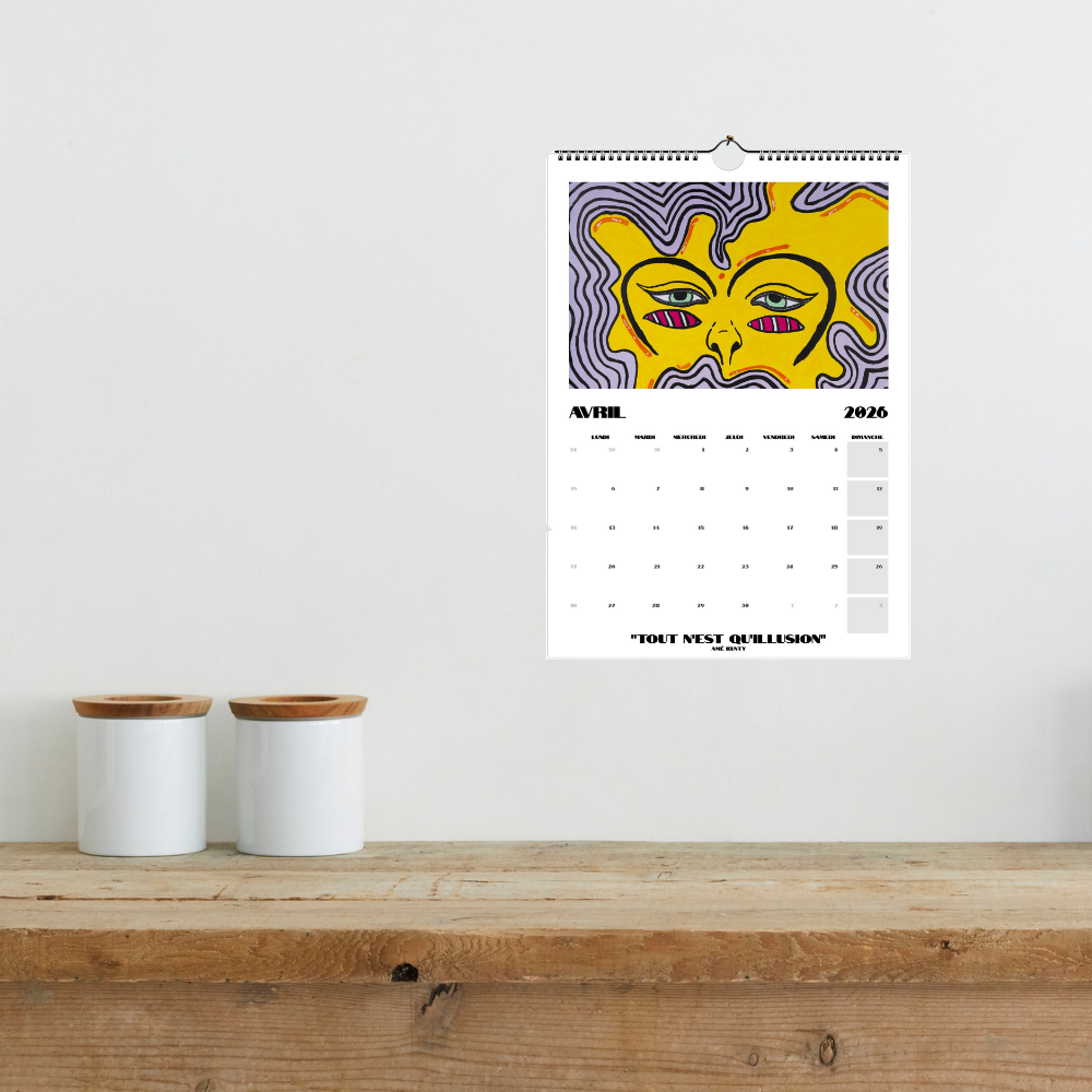 Wall Calendar Happy Life 2026