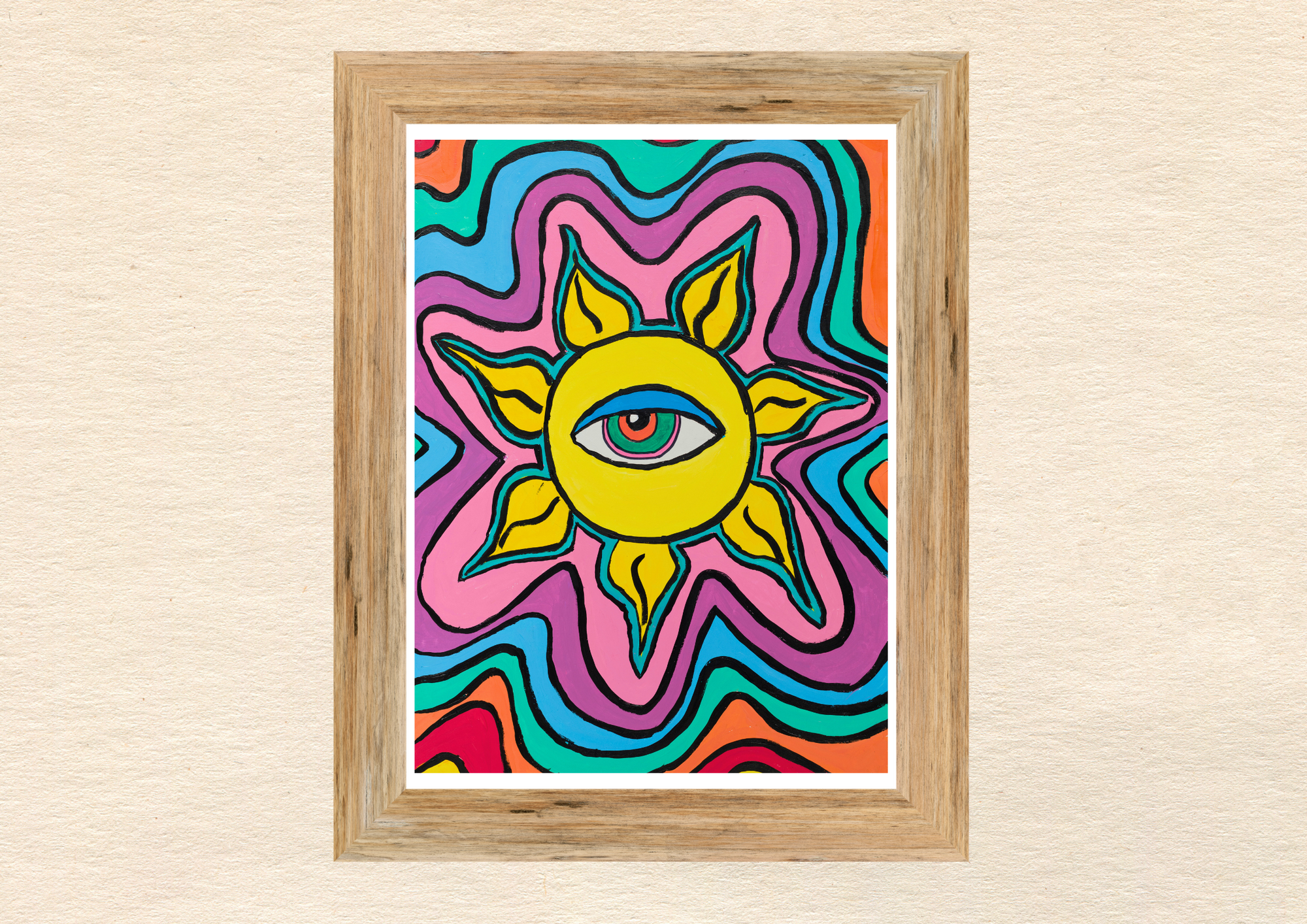 Affiche Poster "Trippy Sun"