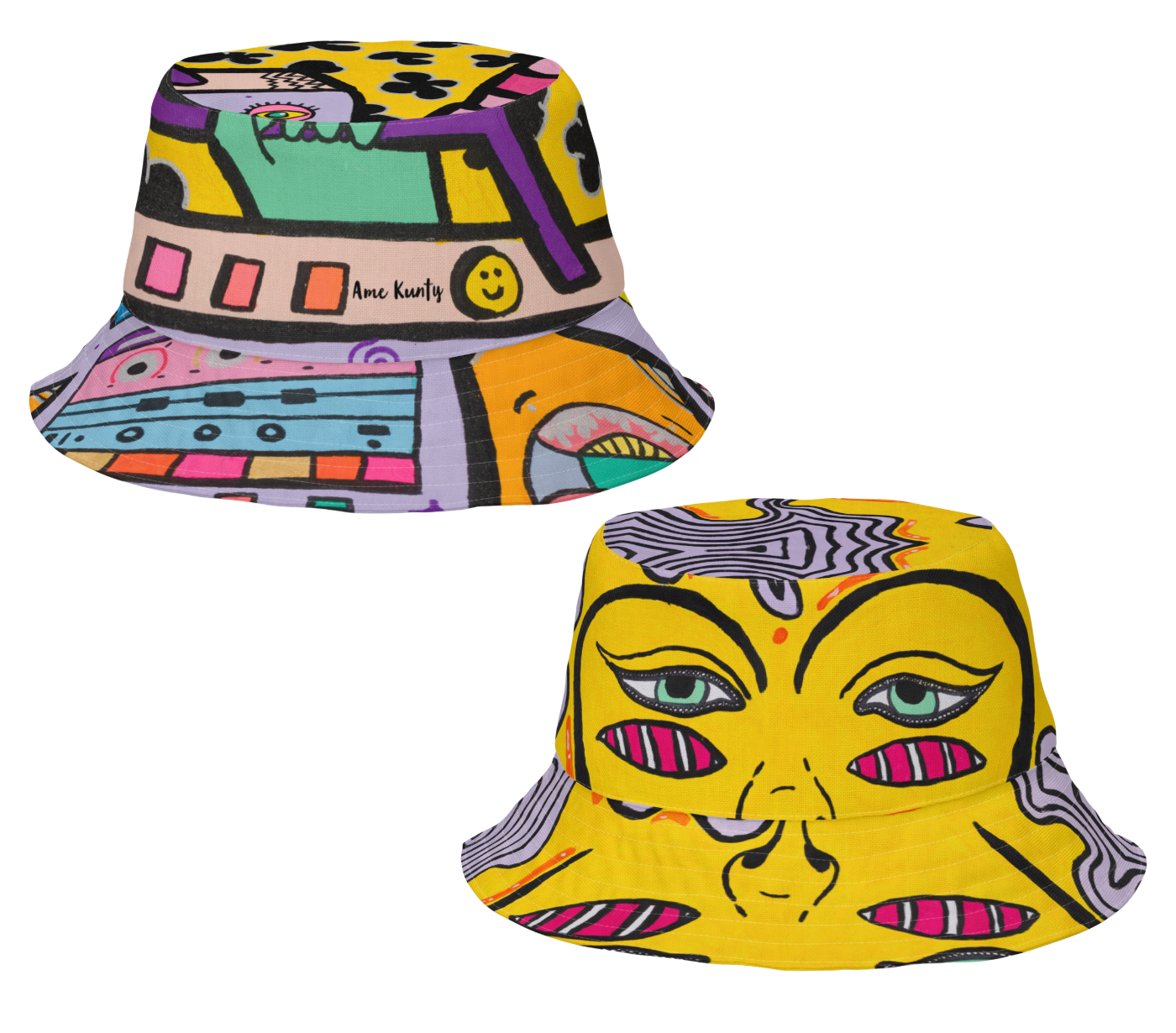 Reversible Bucket Hat 'Alien x Hanuman'