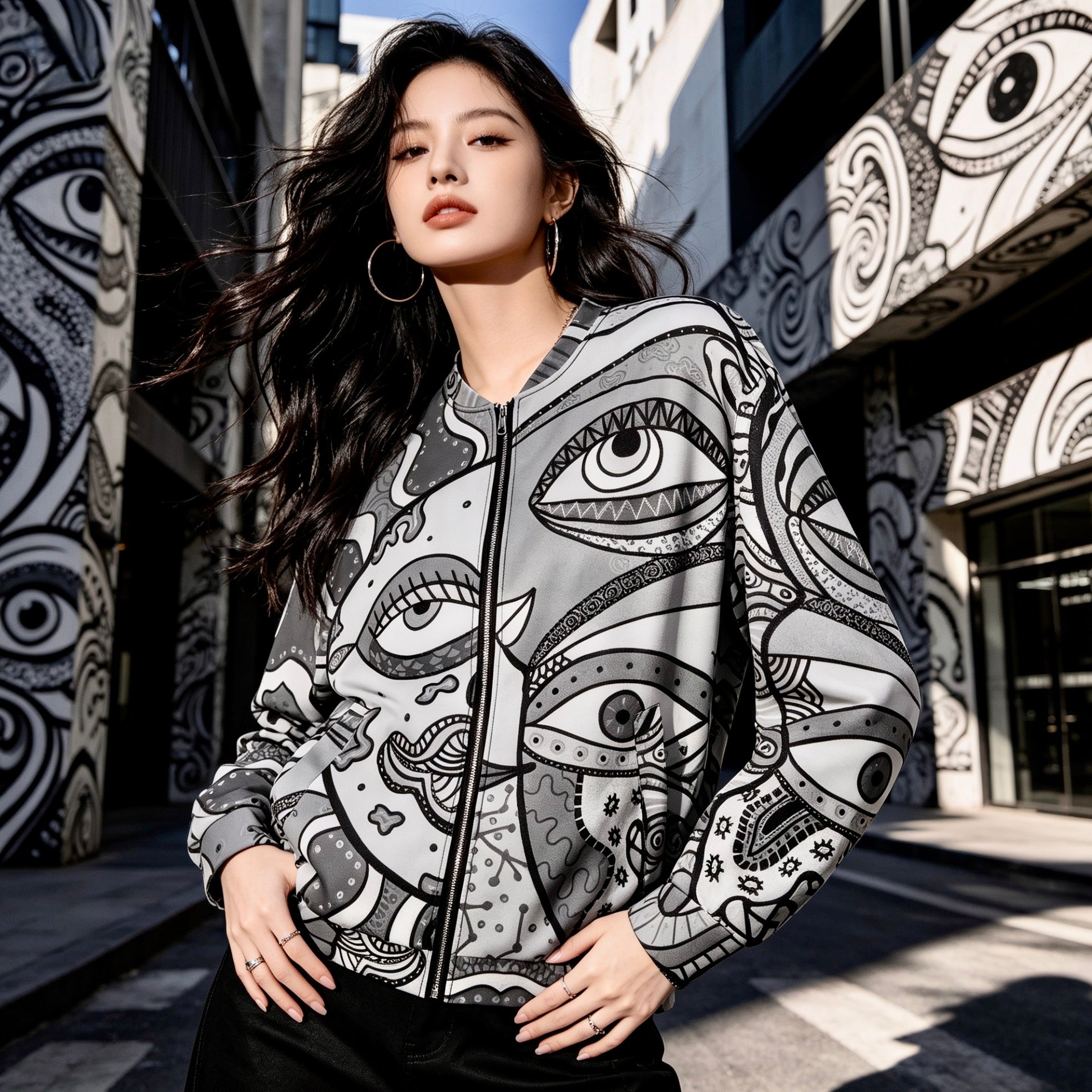 Veste Bomber Mooning Ink