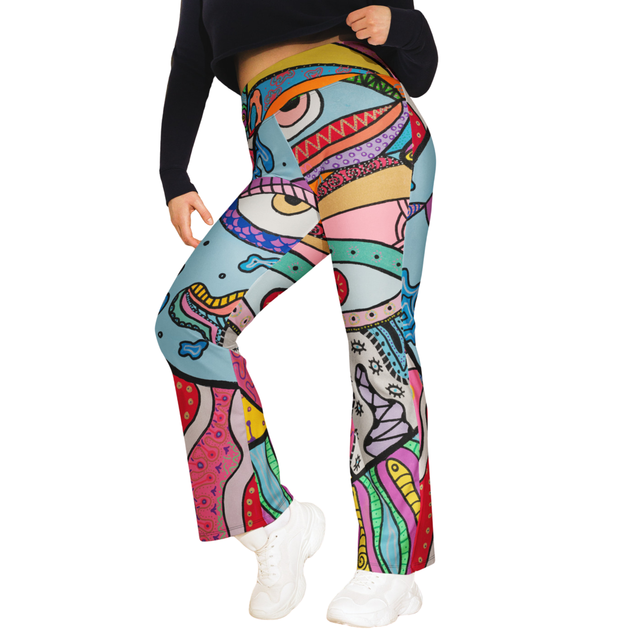 Legging pattes d'éléphants 'Mooning' ♻️