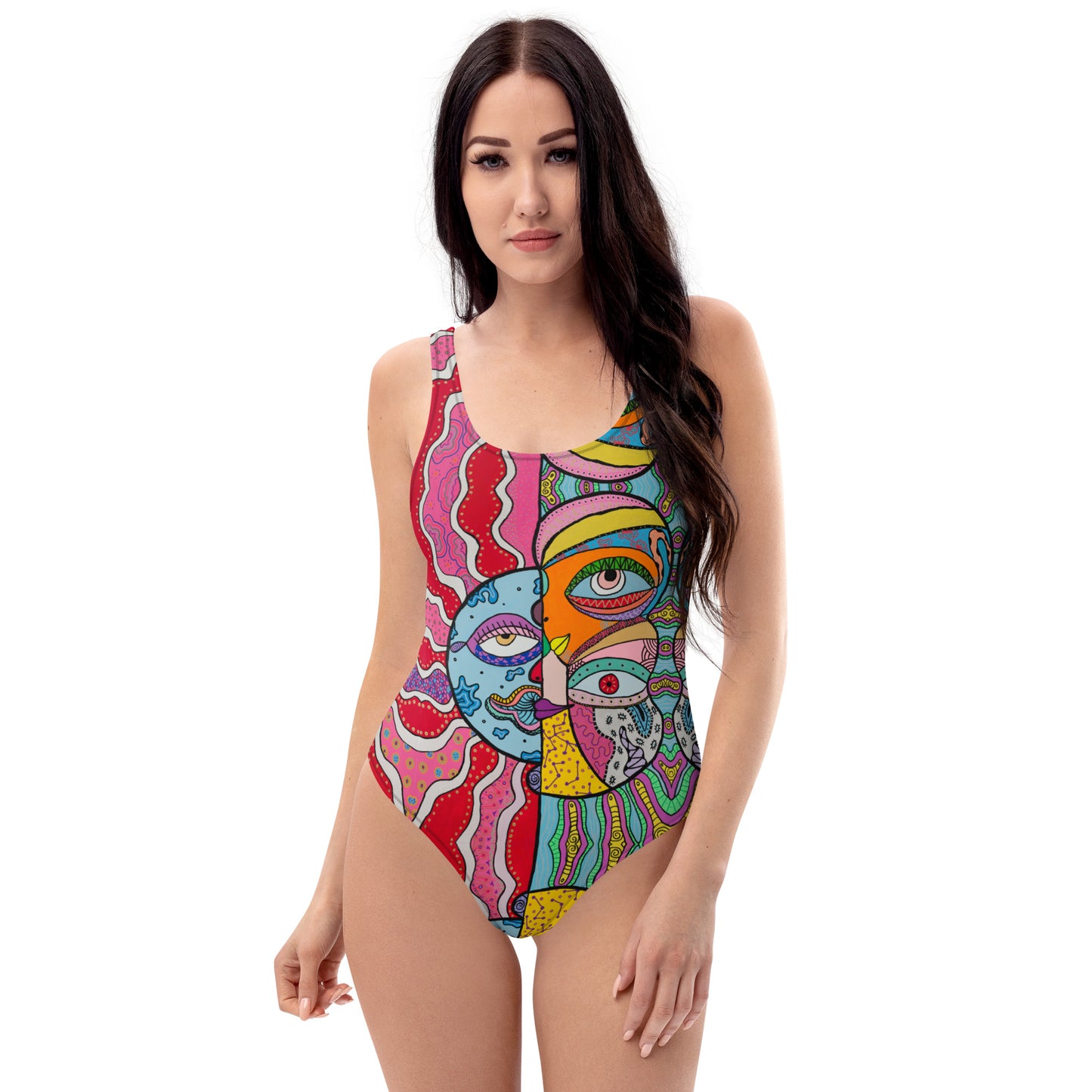 One-piece Swimsuit 'Mooning'