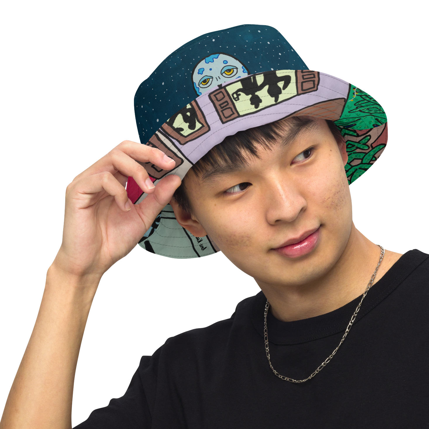 Reversible Bucket Hat 'Universe'
