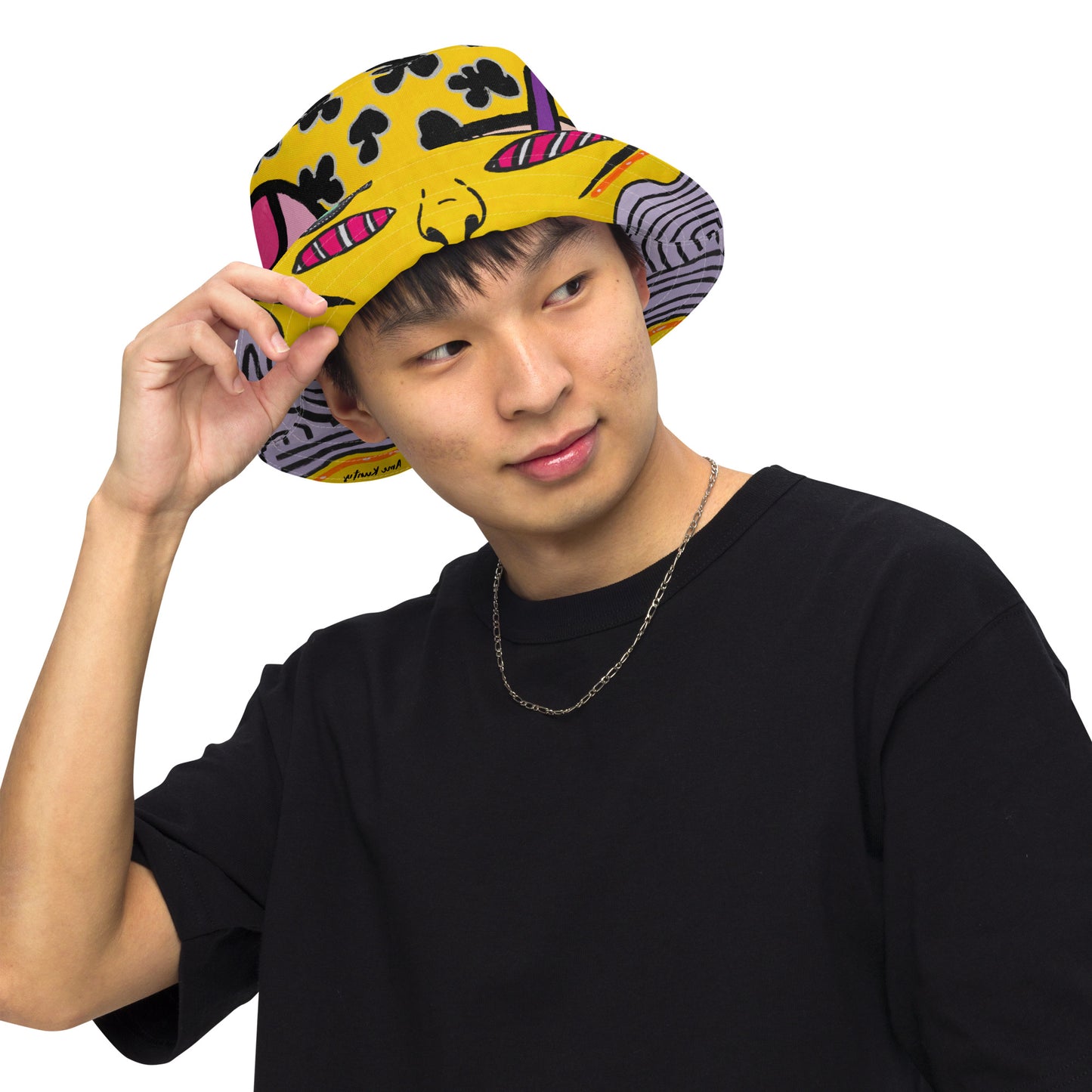 Reversible Bucket Hat 'Alien x Hanuman'