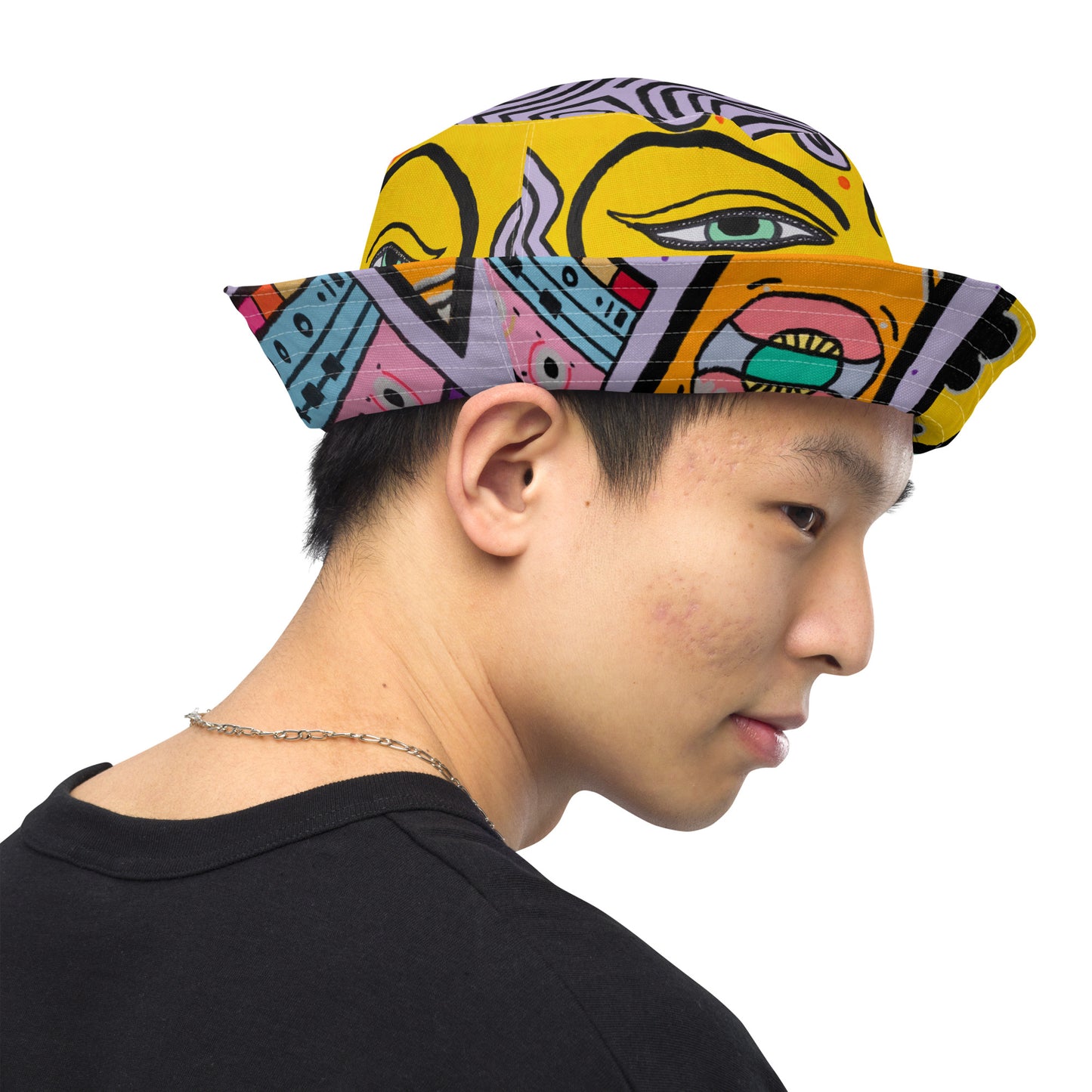 Reversible Bucket Hat 'Alien x Hanuman'