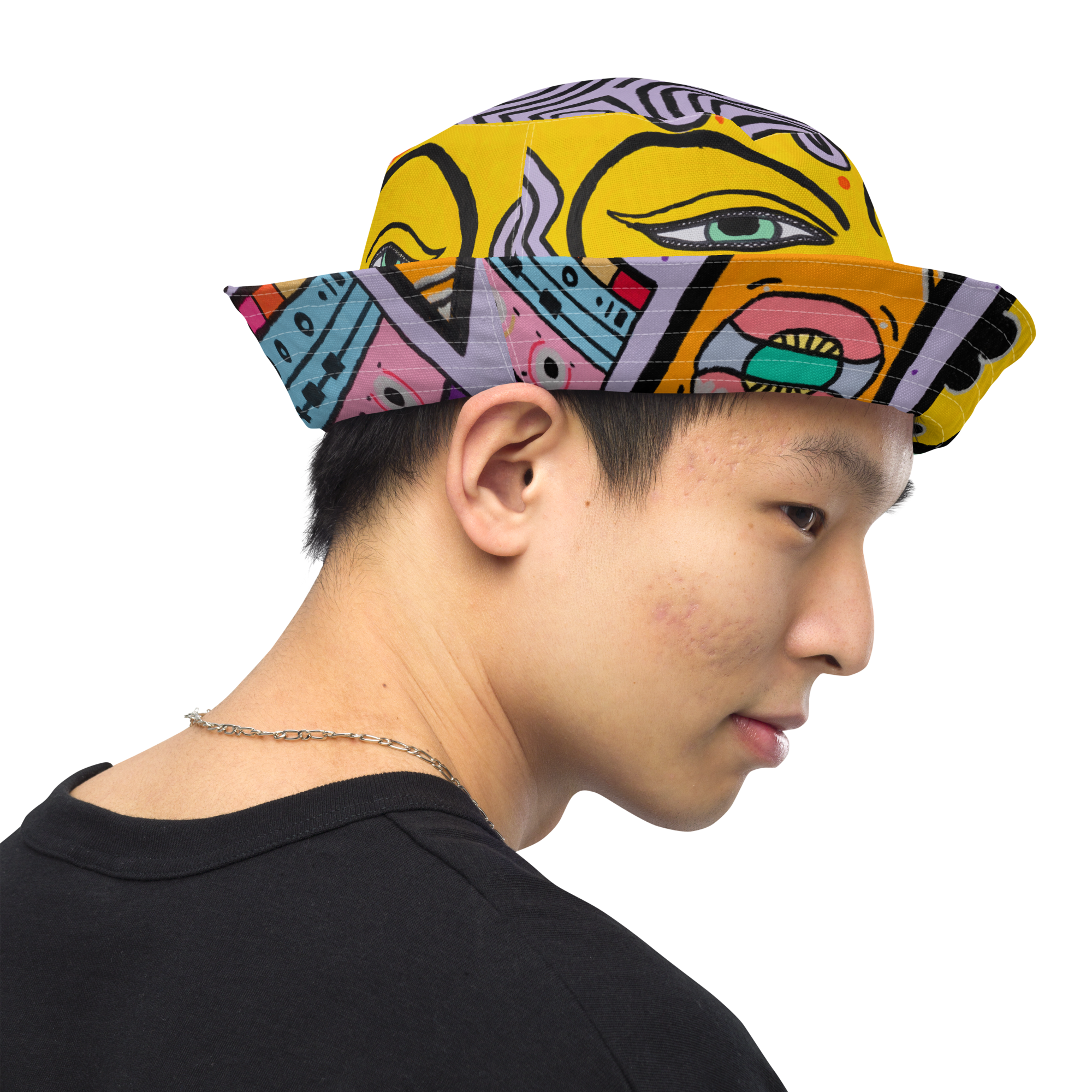 Reversible Bucket Hat 'Alien x Hanuman'