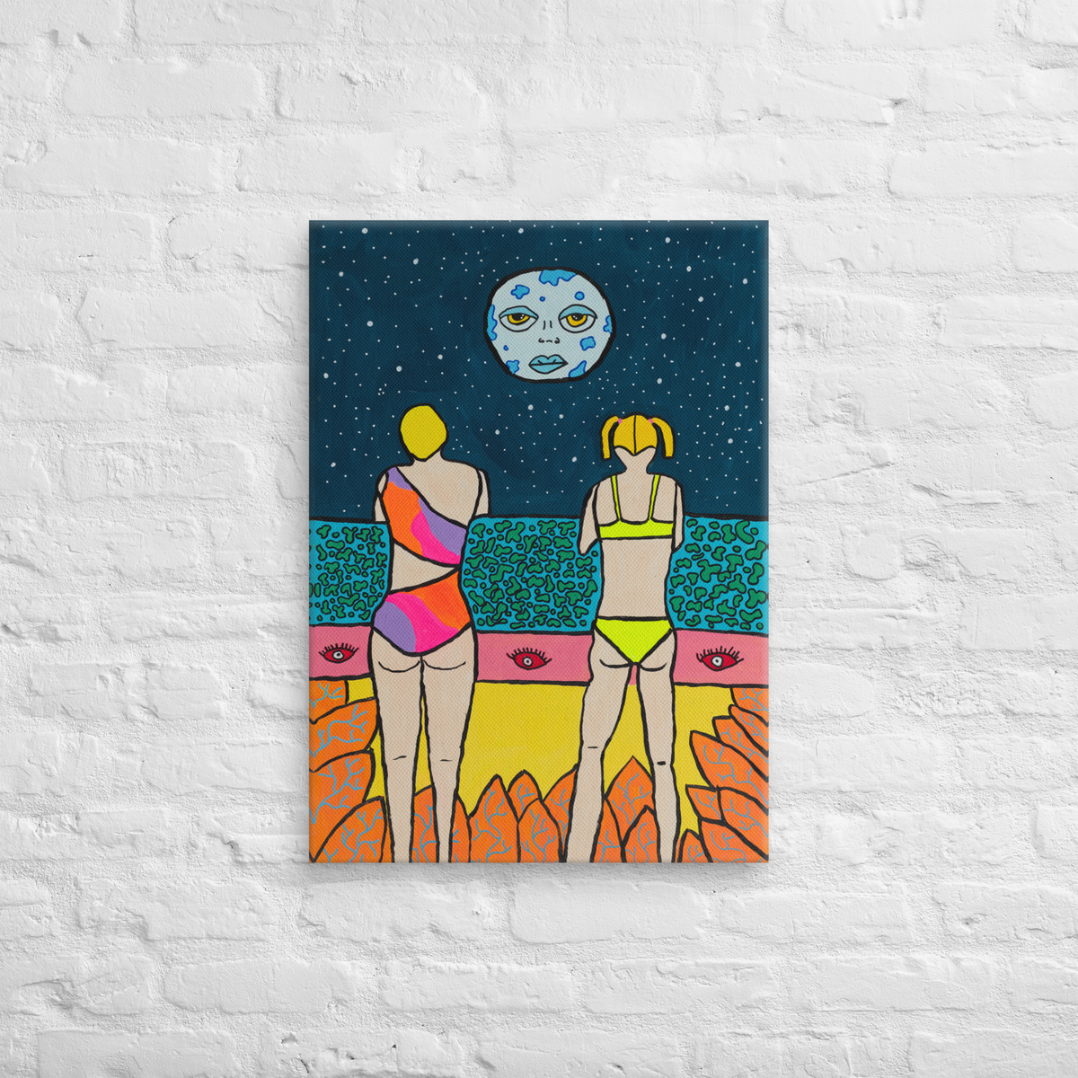 Poster Kunstdruck Weltraum-Blick