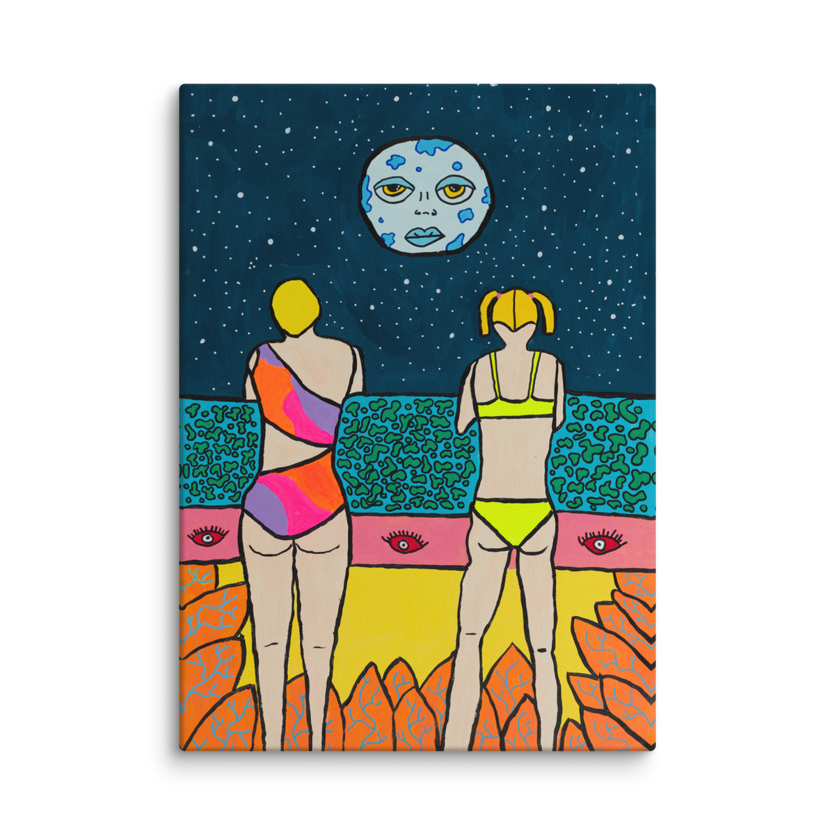 Poster Kunstdruck Weltraum-Blick