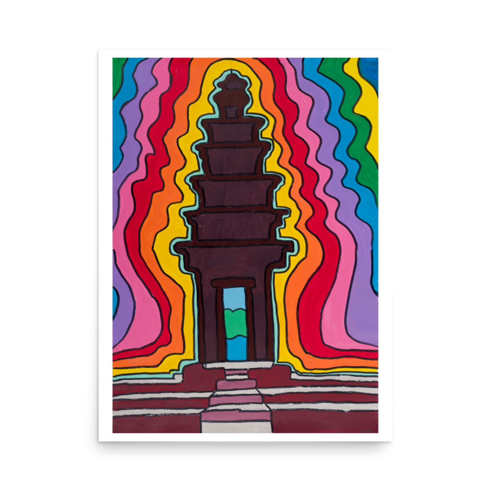 Poster Art Print "Monument Phnom Penh"