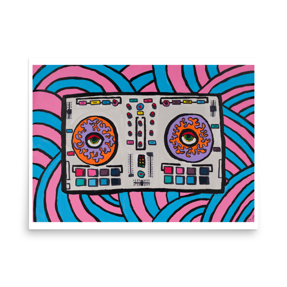 Poster Art Print "DJ Kunty"