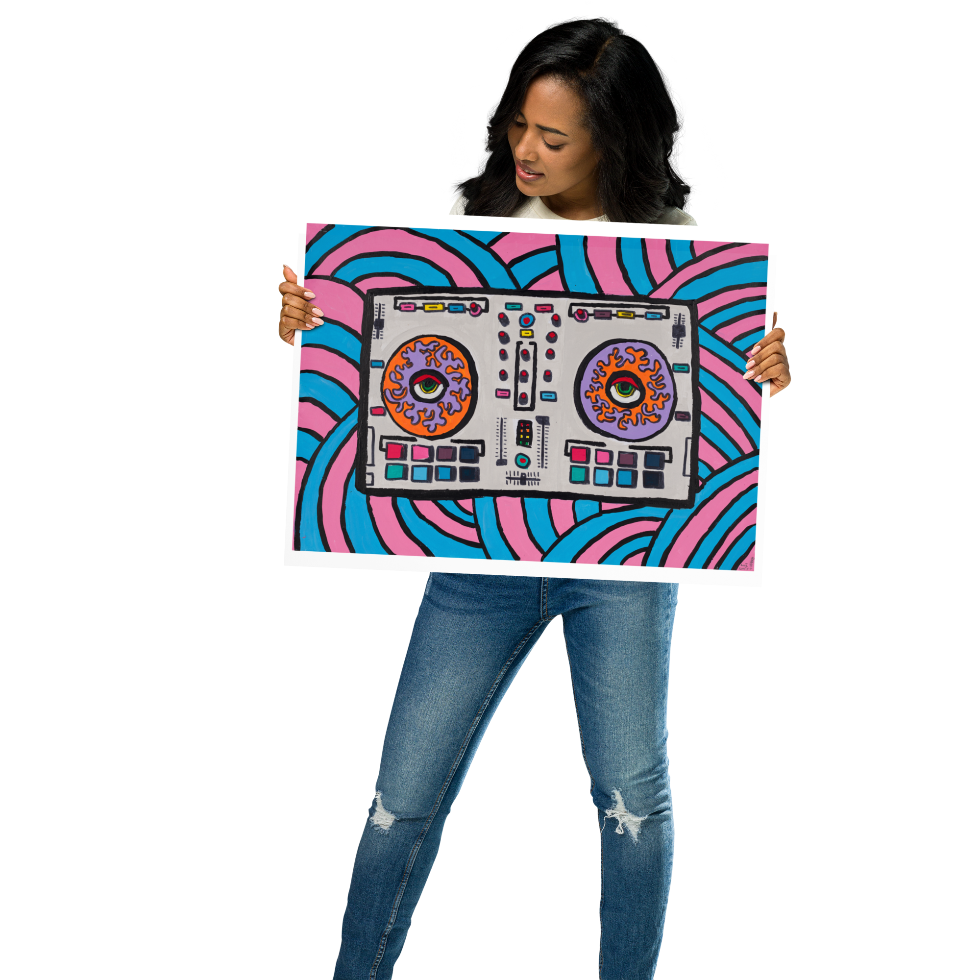 Poster Art Print "DJ Kunty"