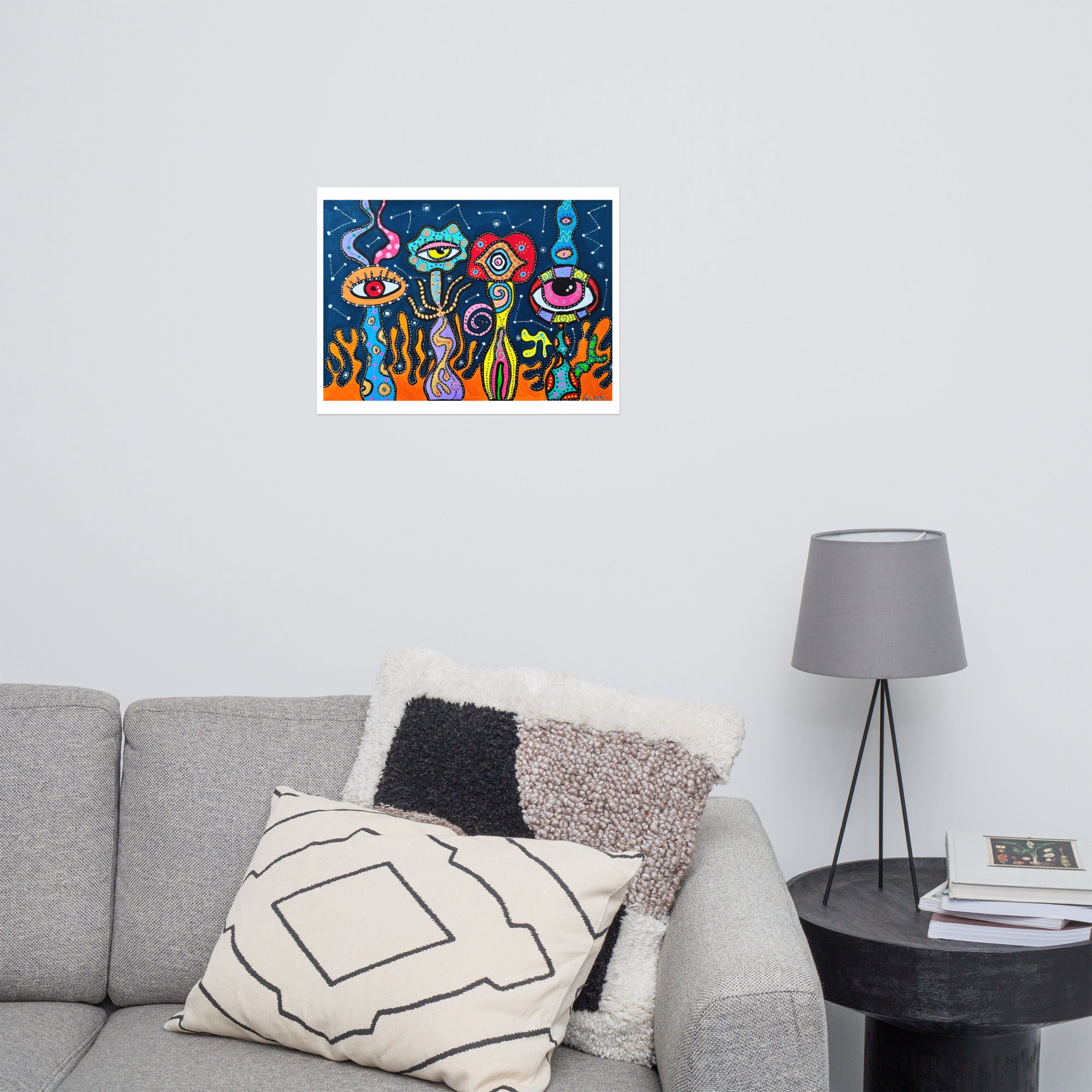 Poster Art Print "Galactic Flowers"