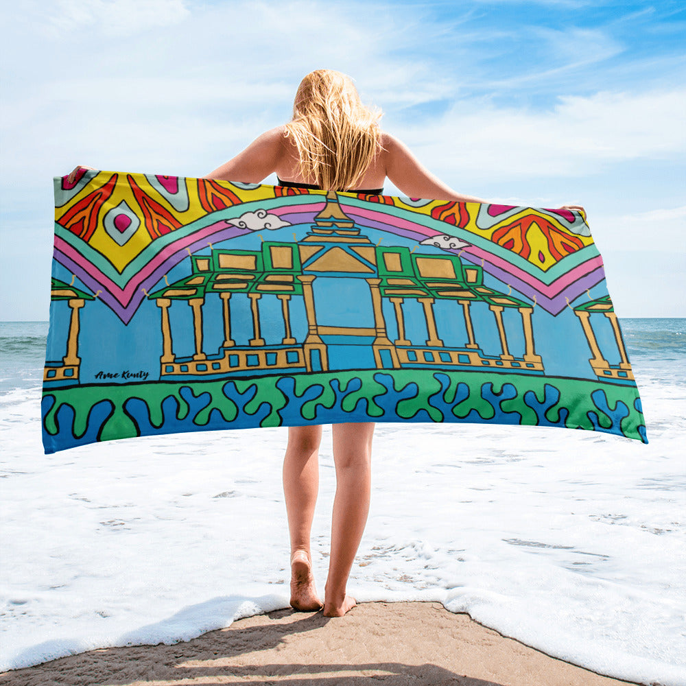 Serviette de plage 'Palais du Mékong' 