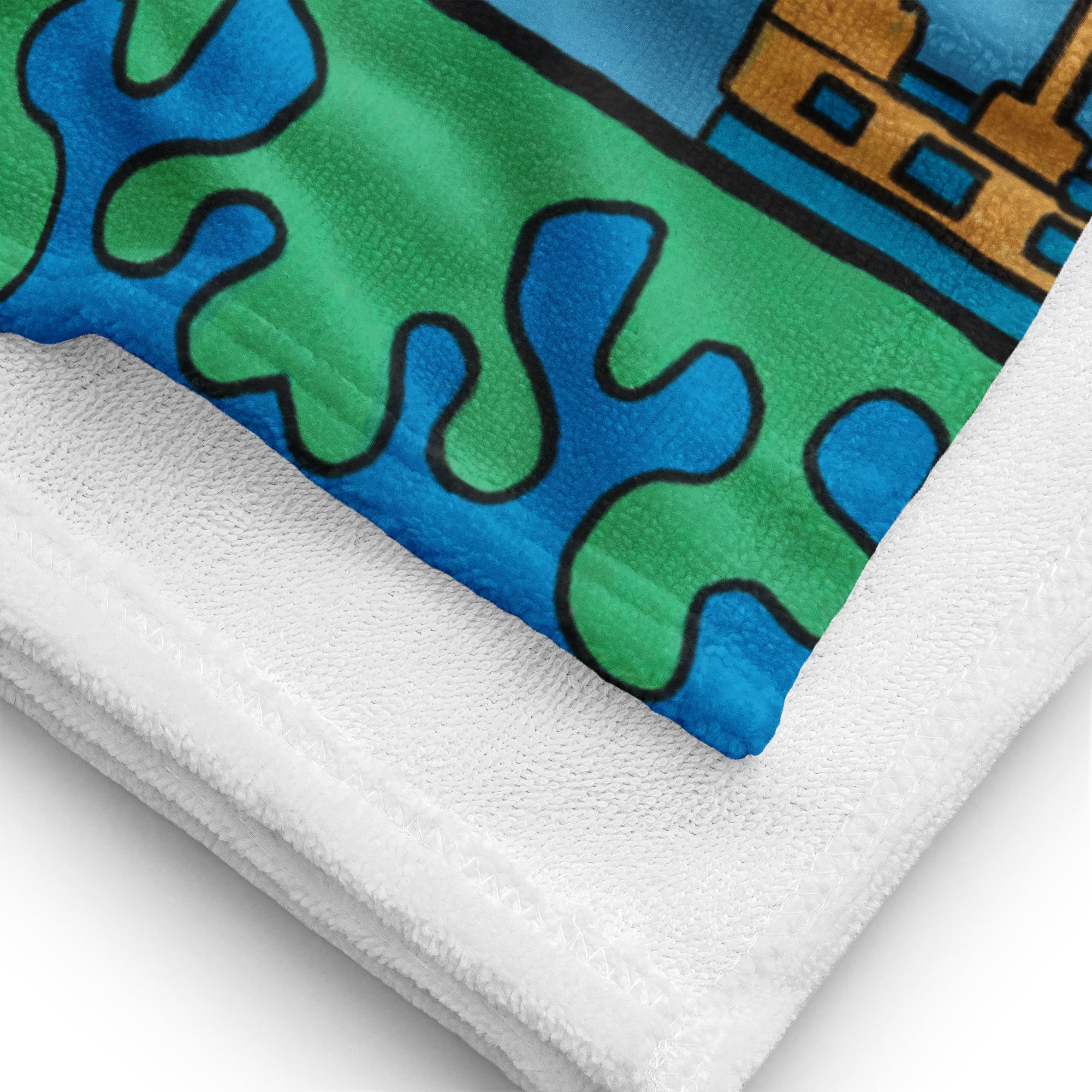 Serviette de plage 'Palais du Mékong' 