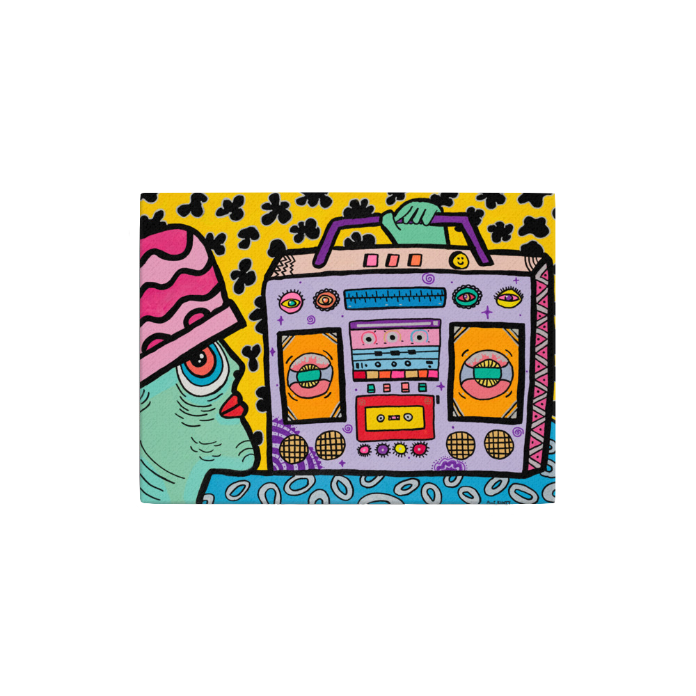 Toile 'Boom Box Alien'